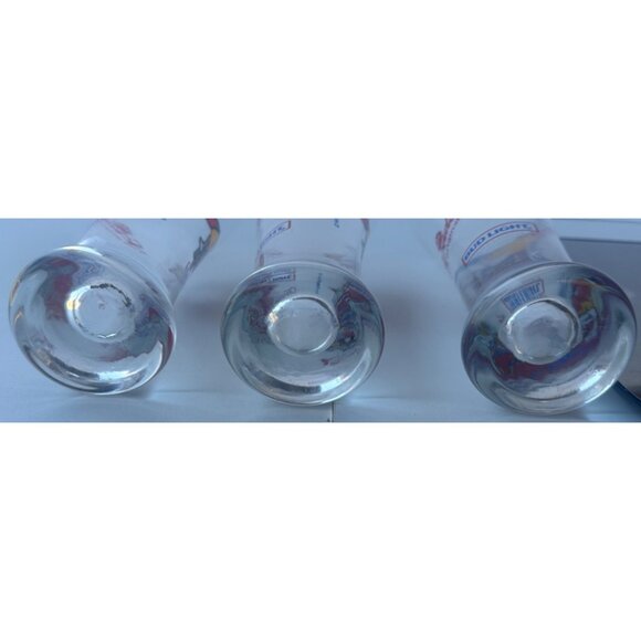 Set of 3 VINTAGE Anheuser-Busch, Inc. Bud Light Spuds Mackenzie 11 oz. Glasses - Picture 15 of 15